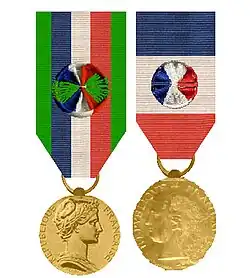 Oude en nieuwe gouden medaille