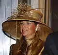 Máxima met picture hat, 2003