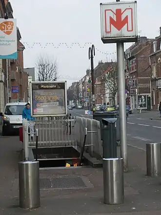 Toegang tot Marbrerie