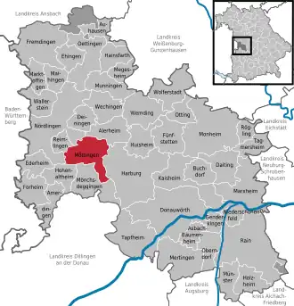 Kaart van Möttingen