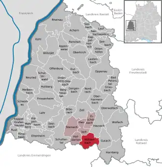 Kaart van Mühlenbach