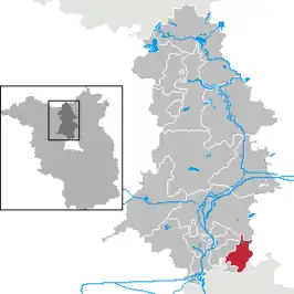 Kaart van Mühlenbecker Land