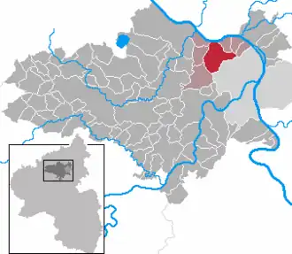 Kaart van Mülheim-Kärlich