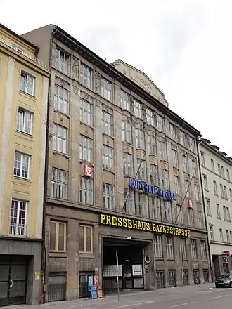 Het Pressehaus aan de Bayerstraße