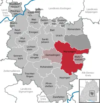 Kaart van Münsingen