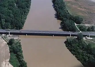 E71/M30, brug over Sajó bij Miskolc