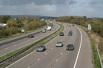 M5 nabij uitrit 28 in Devon
