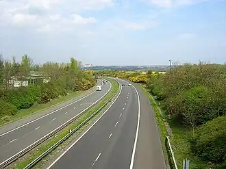 De M74 in South Lanarkshire