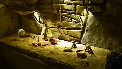 Etruskische grafkamer uit de 7e eeuw v.Chr.