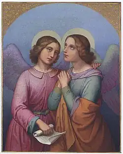 Zwei betender Engel, ca. 1825