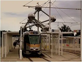 PCC 7947 op lijn 51 aan het toenmalige eindpunt Heizel.
