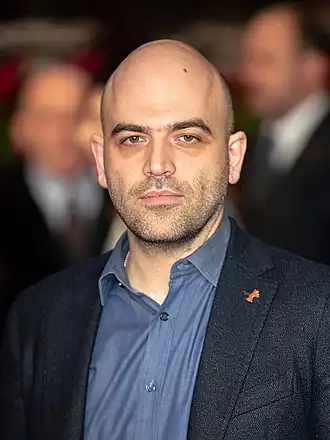 Saviano tijdens de Berlinale in 2019
