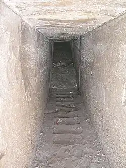 Afdaling in het dodengedeelte