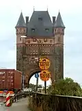 Borden bij de Nibelungenbrücke in Worms