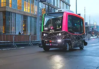 Zelfrijdende bus in Minneapolis (2018)