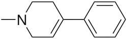 Structuurformule van MPTP