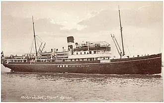 Ansichtkaart van de Frem in 1924