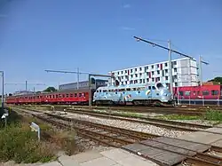 MY 1126 met historische trein in Hillerød