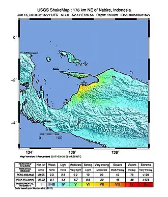 Aardbeving Papoea 2010