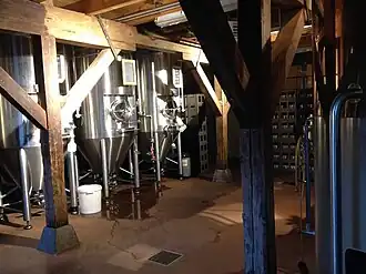 Het interieur van Brouwerij Maallust.