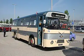 Leyland/Verheul voorstadsbus 73 uit 1960, Maarse & Kroon, Aalsmeer.