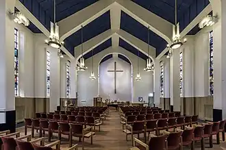 Binnenkant van de Maarten Lutherkerk