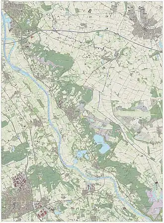 Topografische kaart Maasduinen (dec. 2015)