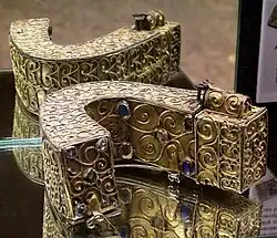 Kaakreliekhouder onbekende heilige, Maaseik