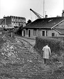 Zuidelijk straatdeel: sloop t.b.v. bouw Kennedybrug, 1965