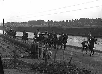 Koninklijk bezoek, Lage Kanaaldijk, Maastricht, 1903