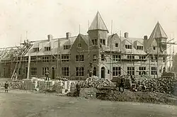 Bouw ambtenarenwoningen hoek Meerssenerweg-Scharnerweg, 1919