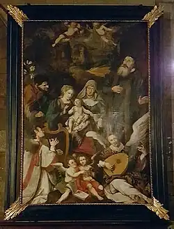 Heilige Familie met engelen en donor (17e eeuw?)