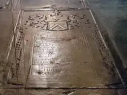 Noordertranseptkapel: grafzerk van de gebroeders Stacquet, beiden kanunnik (†1716, 1735)