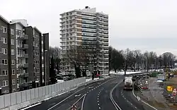 De Torenflat tijdens de tunnelbouw (2013)