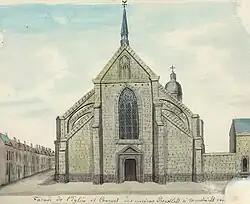 Westfaçade, reconstructie