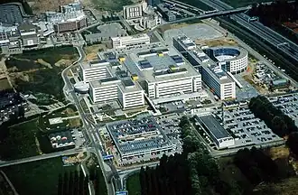 Academisch ziekenhuis en medische faculteit van de toenmalige Rijksuniversiteit Limburg in 1992