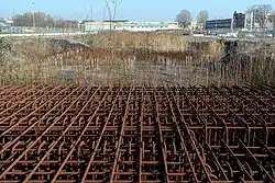 Voormalige bouwput geplande studentenflats (2014)