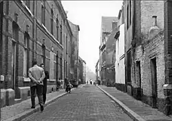 Gesloopte panden Ruiterstraatje, 1961