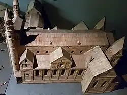 Schip en zuidbeuk met pseudotransepten (maquette)