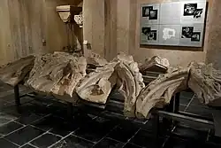 Gotisch doksaal en informatiepaneel