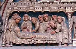 Latei linkerzijde met de dood van Maria