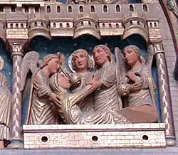 Latei rechterzijde met de opwekking van Maria