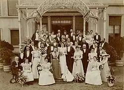 Huwelijk Jules Geradts met Alice barones de Heusch, 1897