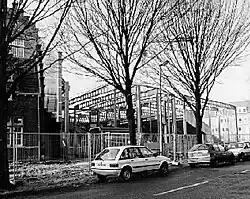 Bouwplaats gezien vanaf de Turennestraat, 1994