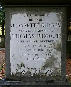Grafschrift Jeannette Ghysen