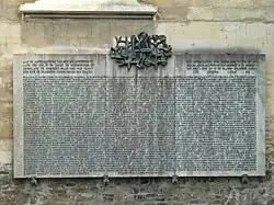 herdenkingsplaquette Servaaskerk (1969), Maastricht