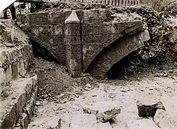 Opgraving brugfragment (A. Simays, 1915/1925?)