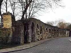 Nieuwenhofwal, stadszijde