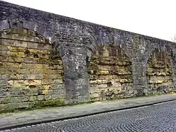 Dichtgemetselde muurbogen