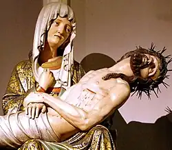 Detail piëta, 15e eeuw